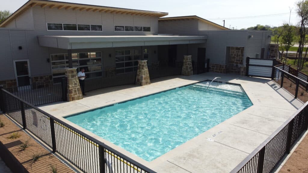 Ennis luxury RV resort with beautiful pool area